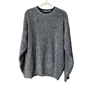 Vintage‎ 90s Grandpa Sweater Jumper Large Heritage Layers Fisherman Y2K Black